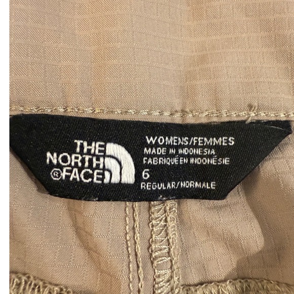 The North Face Womens Khaki Tan Ripstop Hiking Shorts Size 6 Regular Adventure - Picture 3 of 6